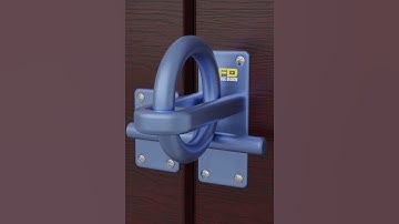Self Locking Gate Latch   This is How it Works #shorts #youtubeshorts #viralvideo #asmr