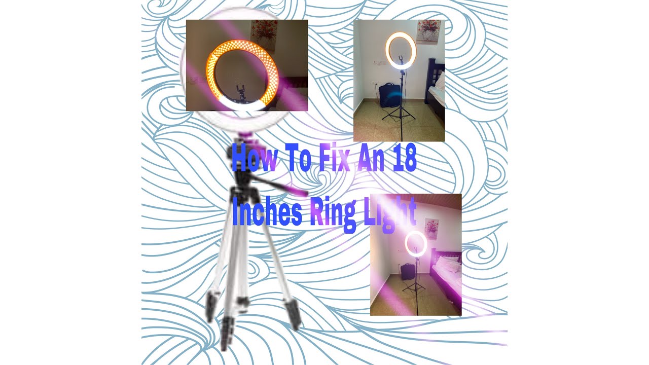 18Inches Neewer Ring Light How To Fix & Change A Mobile Holder Ring