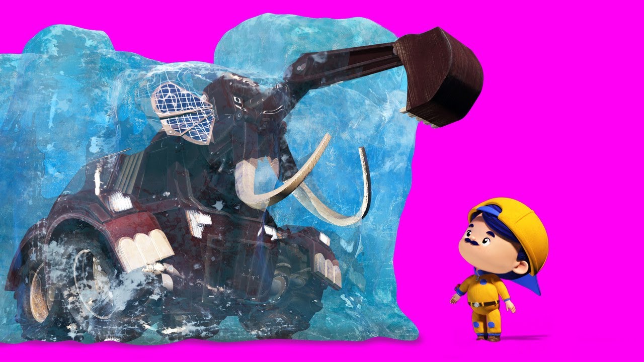 AnimaCars -  Noel: Johnny bir MAMUT keşfetti - çocuklar için kamyonlu ve hayvanlı çizgi filmler