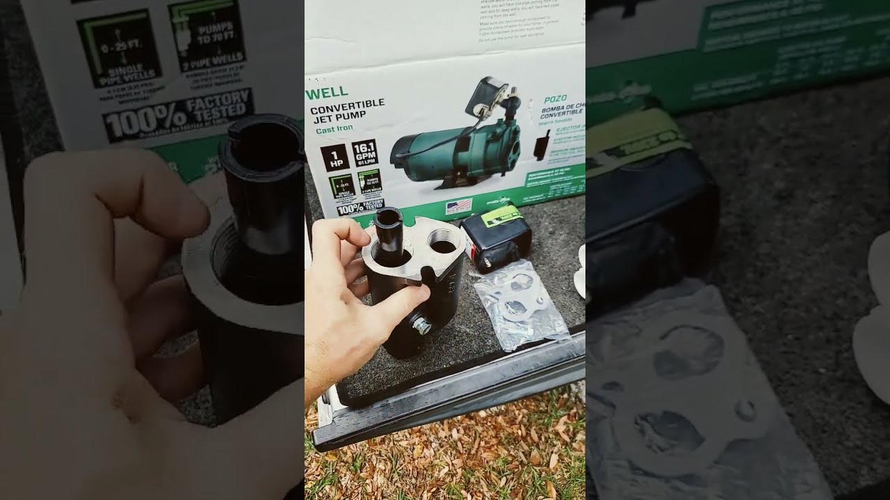 Water Well Pump Convertable Jet Zoeller 1 HP