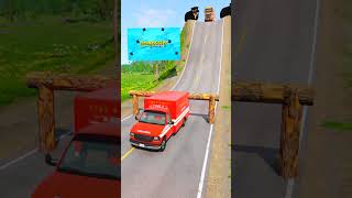 Cargo Trucks Buses Vs Log Trap - Beamng.drive