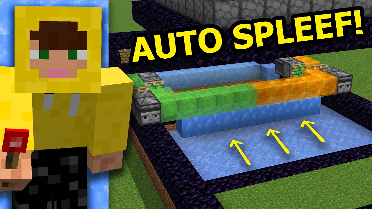 I Built an AUTOMATIC Spleef Machine with Brittle Ice!