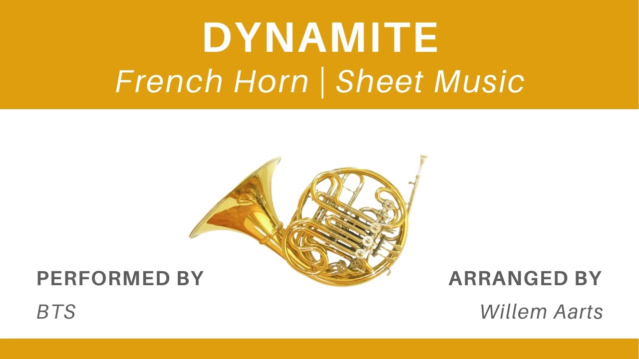 Dynamite - BTS | French Horn | Sheet Music