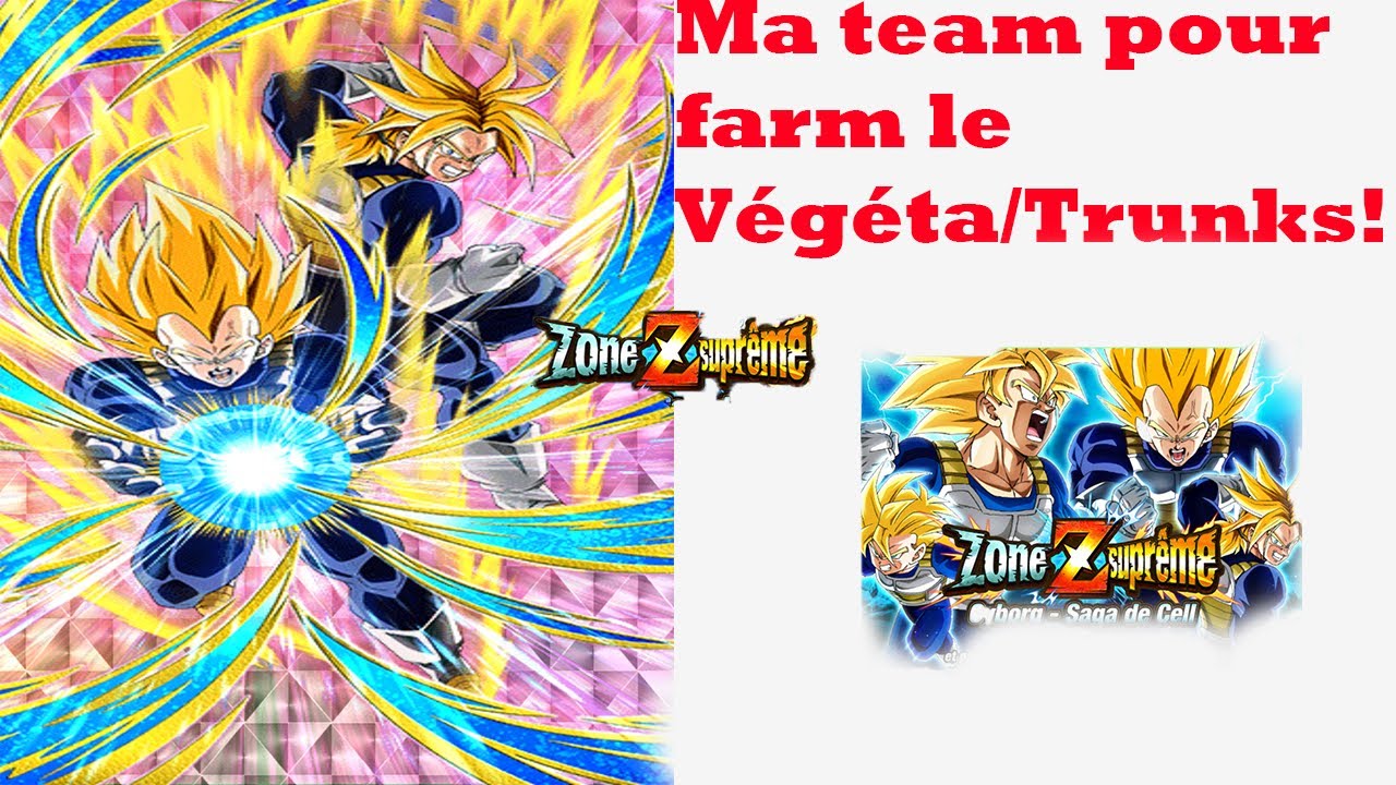 Ma team pour farm le végéta dans la zone z suprême.