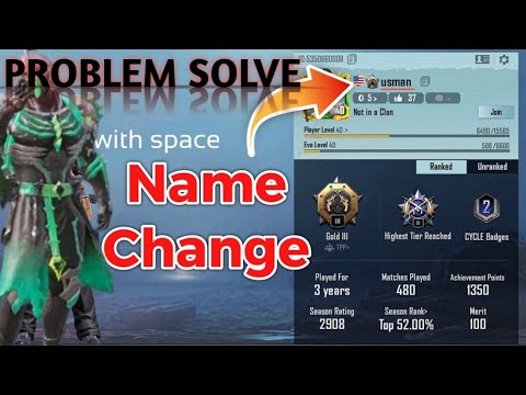 HOW TO CHANGE YOUR ID NAME OF PUBG | WITH SPACE PROBLEM SOLVE | # ...