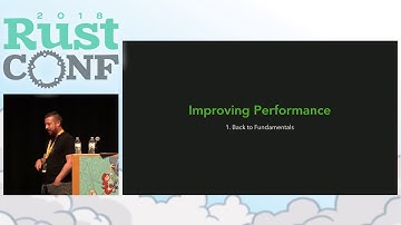 RustConf 2018 - Benchmarking and Optimization of Rust Libraries by Paul Mason