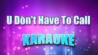 Usher - U Don't Have To Call (Karaoke & Lyrics)