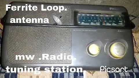 mw Radio tuning philips dl-  328 rebult. ferrite loop antenna 📡 2 band radio .portable radio .