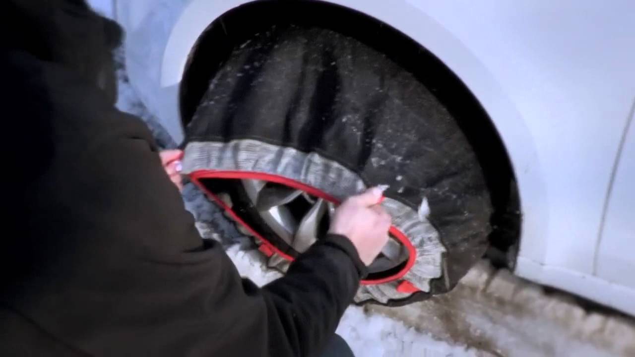 POLAIRE TYREFFECT:  passager Textil Snow Chain removing  - Chaine à neige textile tourisme démontage