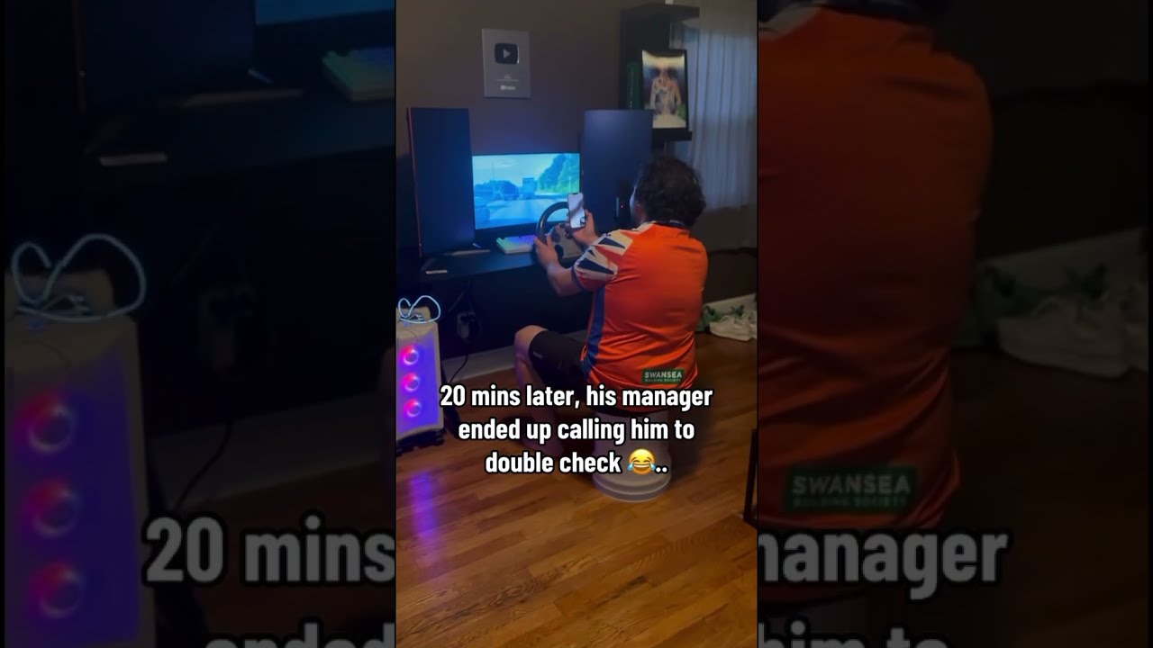 My Brother Woke Up Late For Work So He Told His Manager Was Stuck In Traffic Shorts Viral