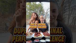 DUPE vs. ORIGINAL Fragrance Eating Challenge! 🍗🍟
