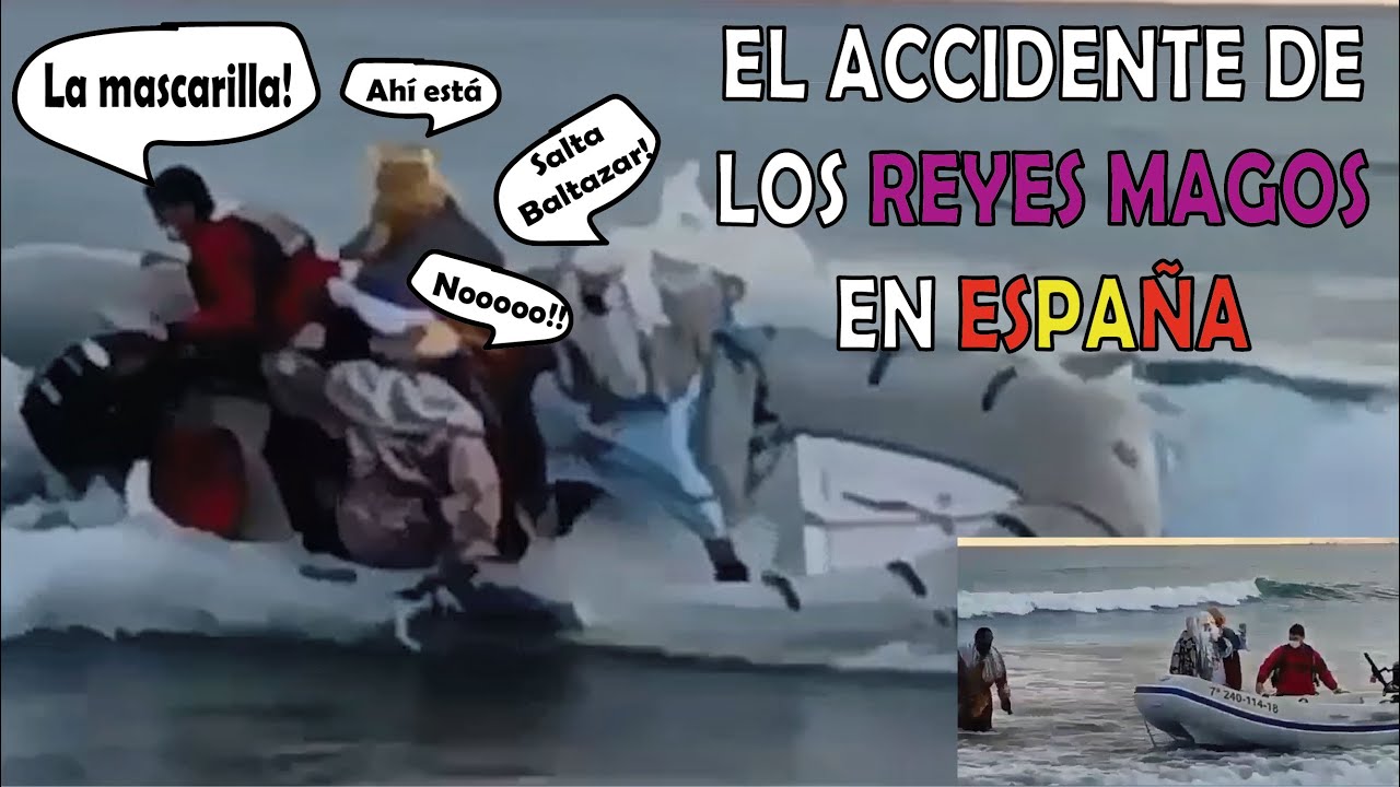 Accidente de Los Reyes Magos en un barco semirrigido en la playa de Oropesa