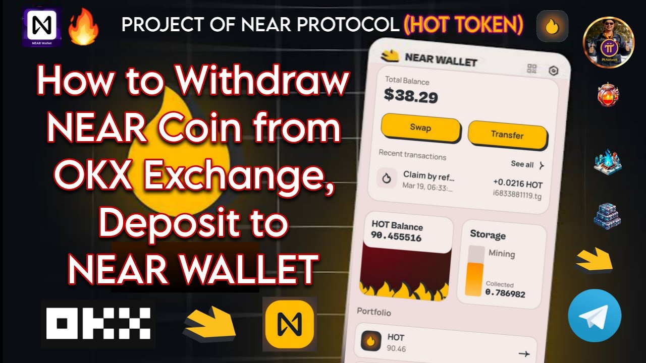 How to Withdraw NEAR Coins from OKX Exchange, Deposit to NEAR Wallet  Step-by-Step Guide