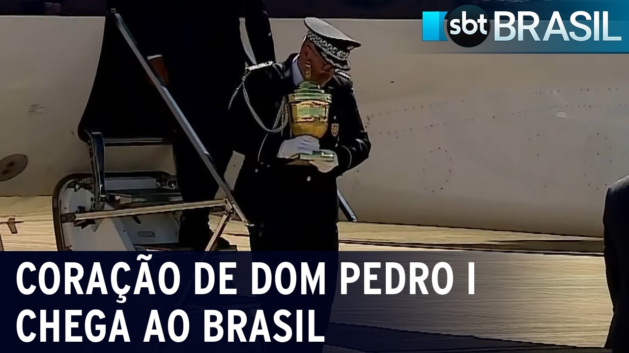 Coração de Dom Pedro I chega ao Brasil para exposição | SBT Brasil (22/08/22)