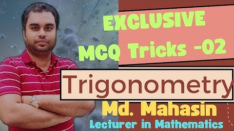HSC MATH ( EXCLUSIVE Calculator Tricks for Trigonometric MCQ -02)|Class-11