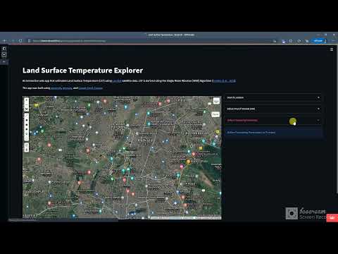 Streamlit web app for calculating Land Surface Temperature (LST)