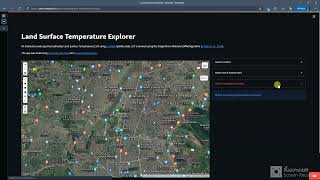 Streamlit web app for calculating Land Surface Temperature (LST) screenshot 5