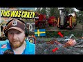 American reacts to impressive recovery of 2 excavators in europe