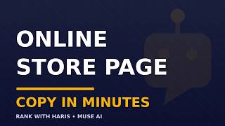 Online Store Page in 5 Minutes: Build It with Muse AI (No Code)