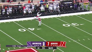 Griffin Wilde's Impressive Catch vs. Nebraska | Northwestern Football | 10/24/25