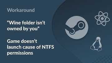 Workaround: Fix for running game installed on NTFS with Proton on Steam for Linux.