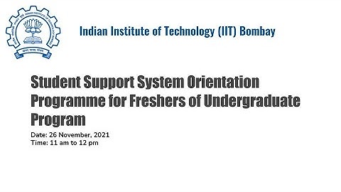 Student Support System Orientation Programme for Freshers of Undergraduate Program