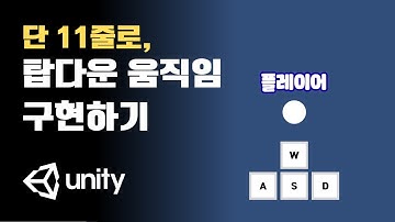 [Unity 2D] 탑다운 움직임, 단 11줄로 구현하기