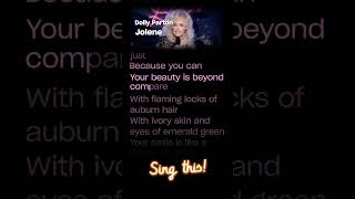 Dolly Parton - Jolene (Mini Karaoke) Gone but NEVER forgotten!