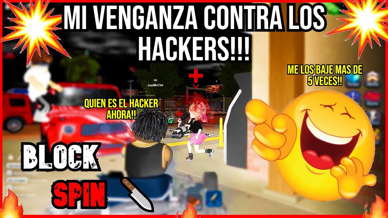 😈🔥MI VENGANZA, ASI ES COMO ME MATE A MAS DE 4 HACKERS EN EL MISMO SERVIDOR🔥 BlockSpin 🔪 roblox