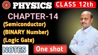 Physics Class-12 Chapter 14 (Group-A,B,C)|| Semiconductor | Binary Number| Logic gate..