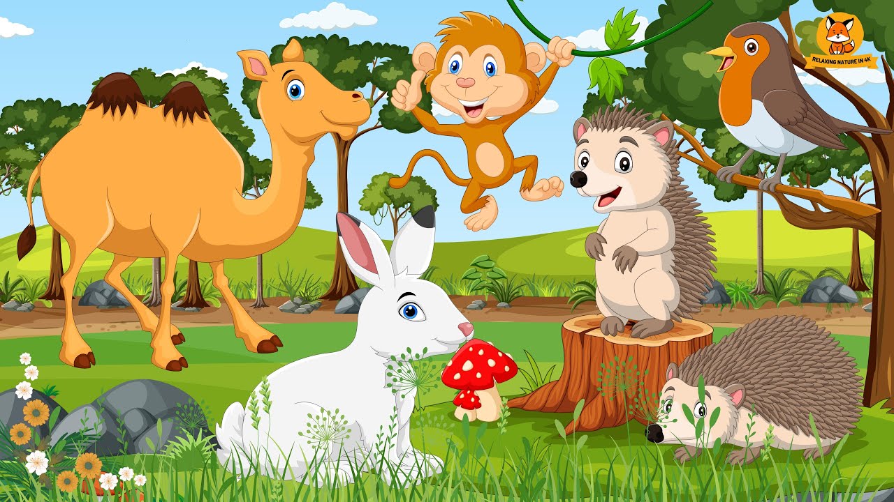 Discover Animal Sounds: Camel, Rabbit, Monkey, Bird, Hedgehog, Bat - Animal Sounds