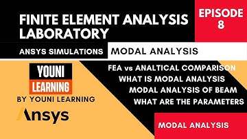 MODAL ANALYSIS OF CANTILEVER BEAM | Episode 8 | FEA Laboratory | ANSYS v2020 | YOUNI Learning | 2021
