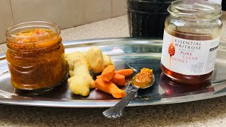 BUILD YOUR IMMUNE SYSTEM WITH GINGER,TURMERIC, HONEY MIX / IN THE KITCHEN WITH LYNN