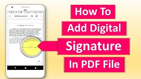 How to Insert Signature in PDF file | Add digital Sign in PDF File Tamil