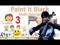 Wednesday Plays the Cello - Paint it Black by Rolling Stones sheet music and easy violin tutorial