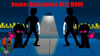 [FNF] Dasher Destination HELL MODE (played with antimash & sh*t gives miss) Clear 128 miss 88.44%