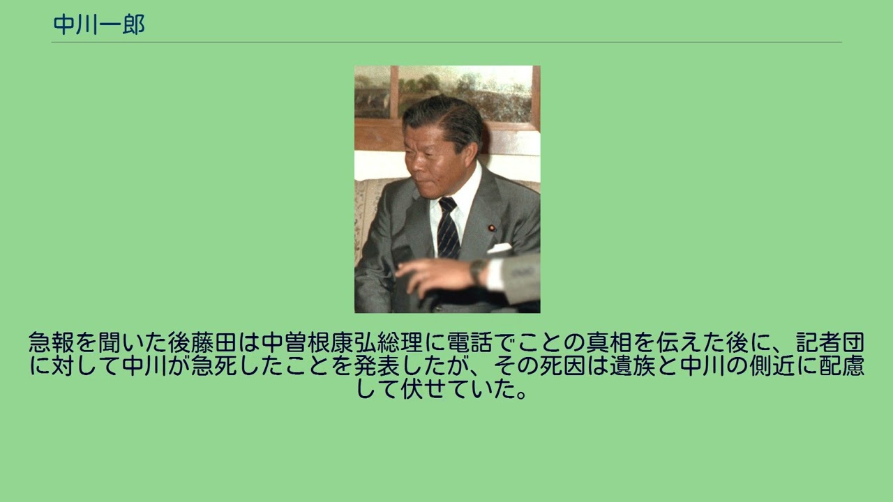 中川一郎 Youtube