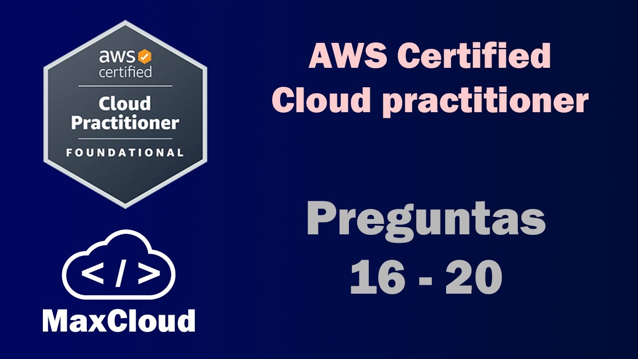📓 Taller AWS Cloud practitioner - ☁️ Preguntas 16 al 20 - YouTube