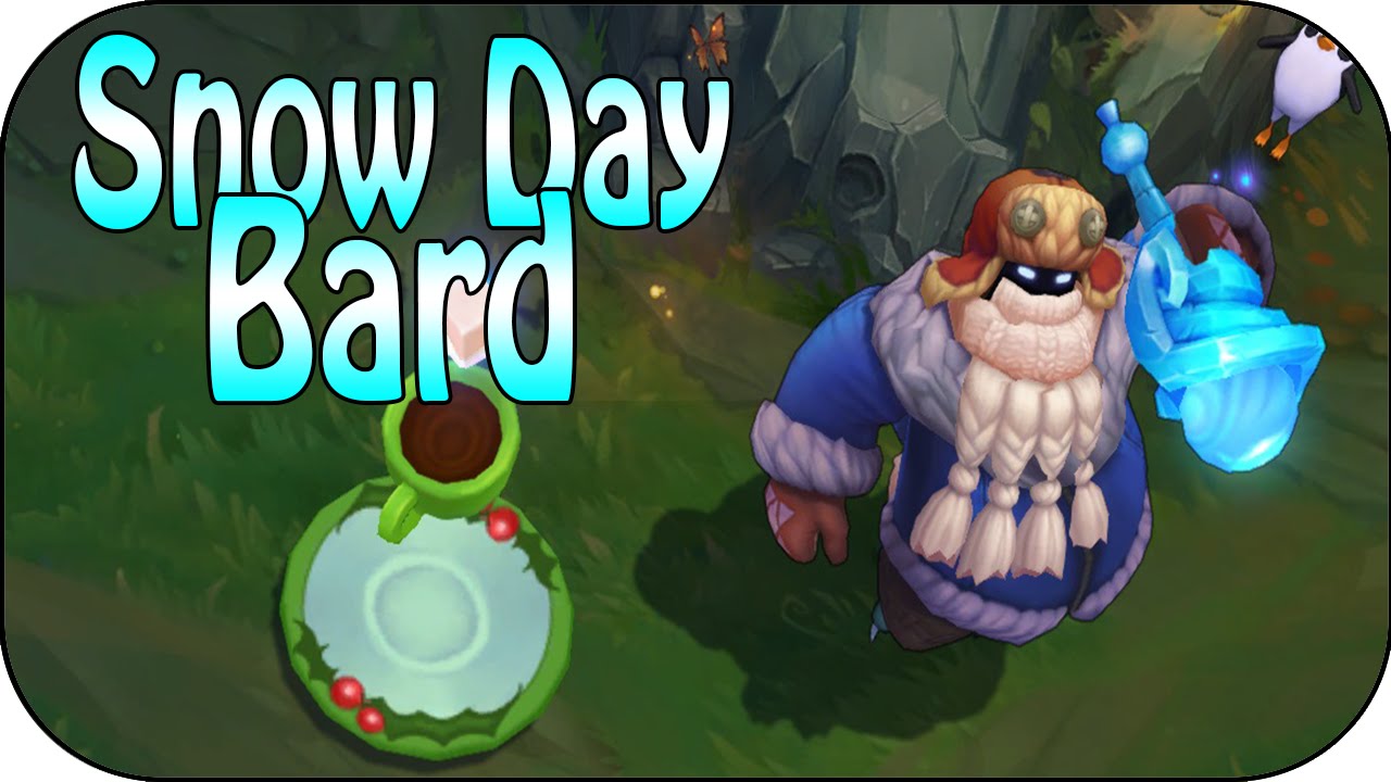 Snow Day Bard - Skin Spotlight - Skin Vergleich - YouTube