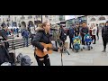 💜 LONDON BUSKING "Remedy" - Adele | Allie Sherlock Cover - love playing in Piccadilly Circus London