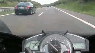 R1 VS BMW and PORSCHE(EXTREME ACCELERATION with a BMW and a PORSCHE look at how fast a Bike can go please subscribe and give your rating to keep the video alive., 2013-10-20T08:55:37.000Z)