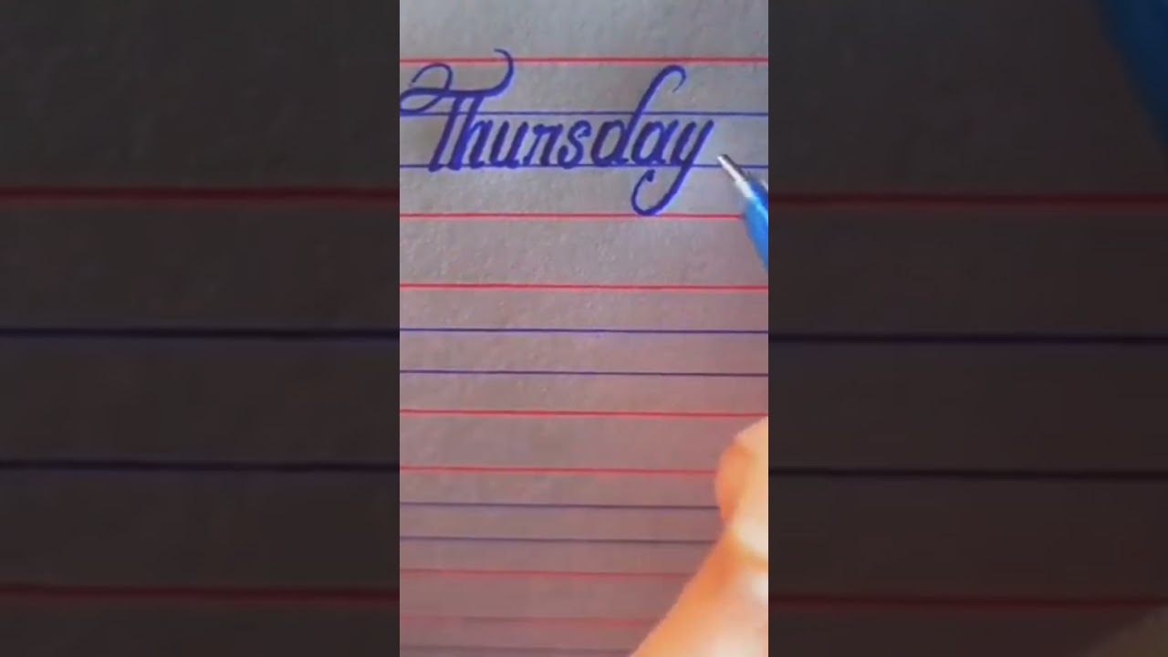 Would  best handwriting video
