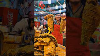 Big Mushka and Kala Rahu Fry Fish on Tawa in Asli Javed Peshawari fish point