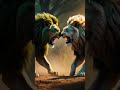 Beautiful story of ind vs pak lion fight #ai #shorts #lion #fight #indvspak #story #youtubeshorts