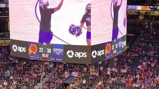 T-shirt toss at footprint center