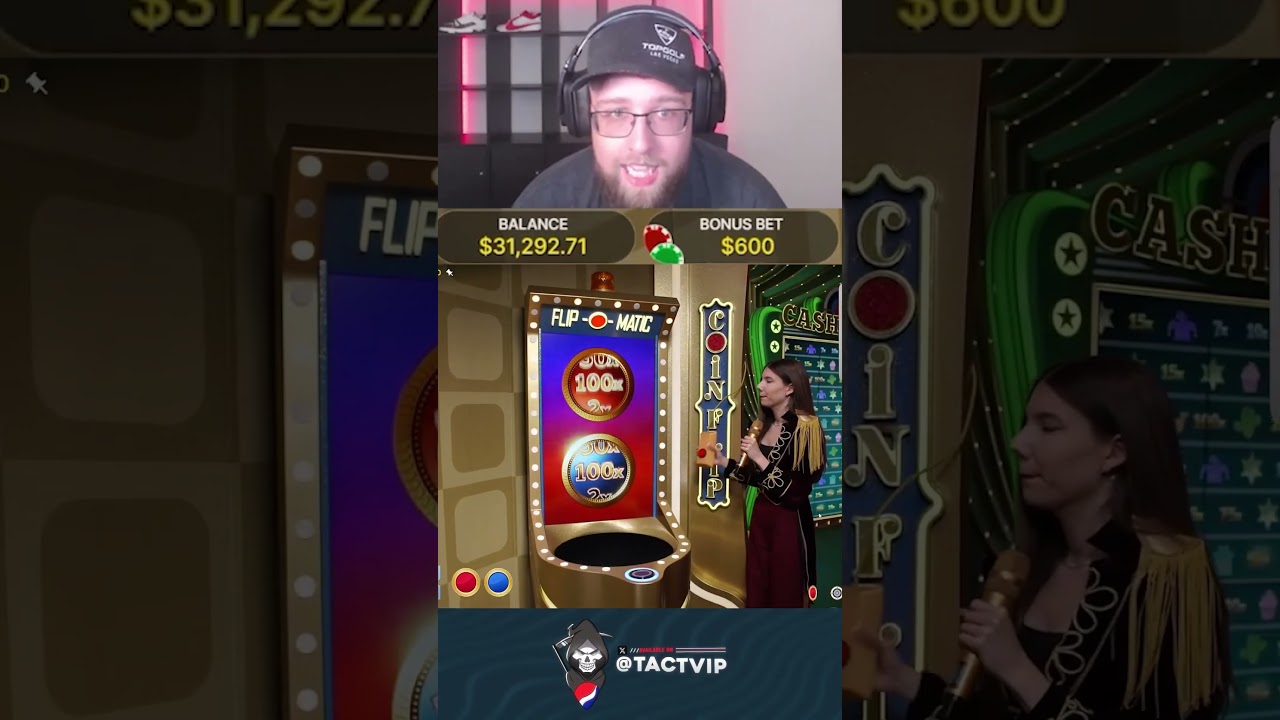 GETTING BAITED ON A 100X COIN FLIP CRAZY TIME FOR A $60,000 WIN POTENTIAL!