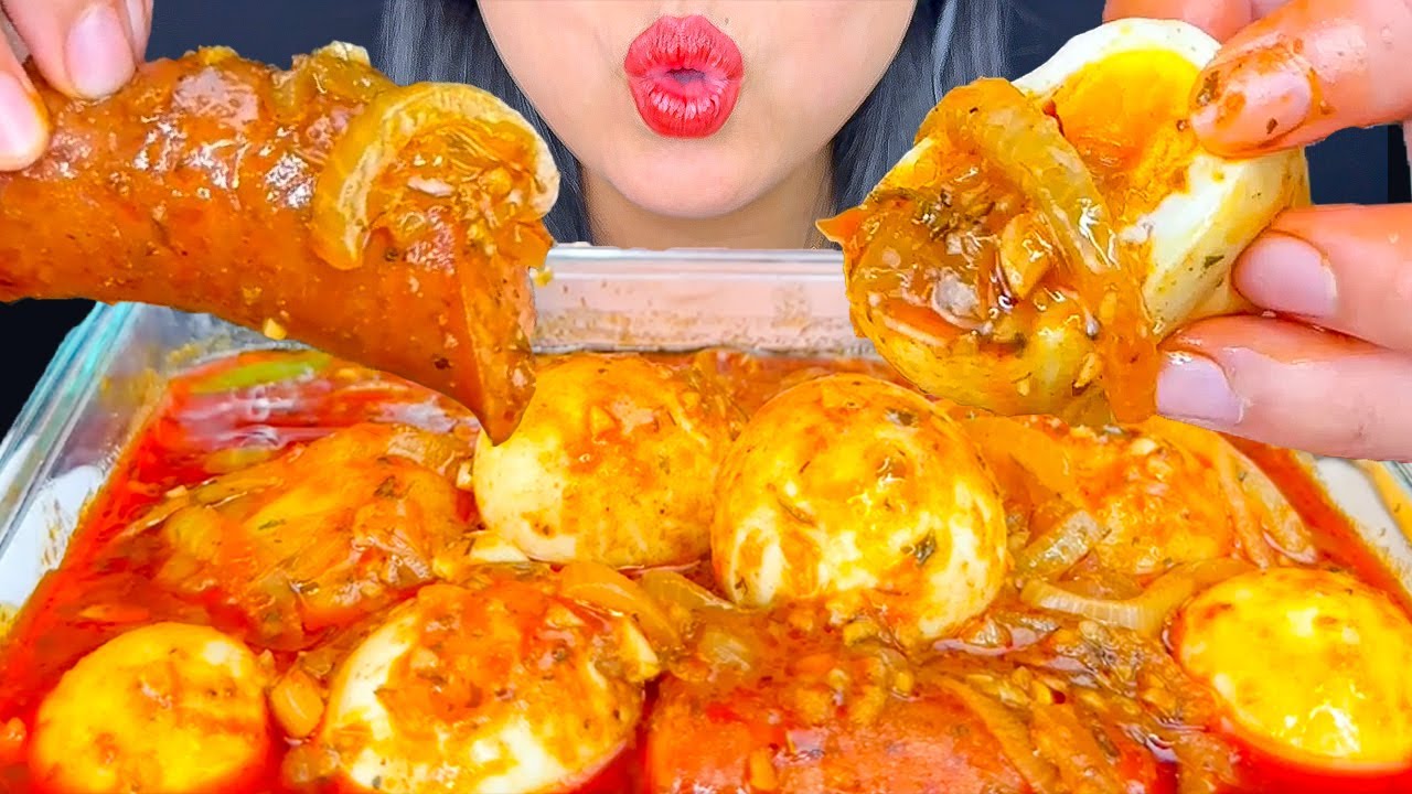 EGG AND SAUSAGE BOIL | MUKBANG | EATING SOUNDS