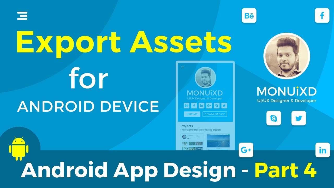 Export Assets for Android Device (Android Mobile App Design) in Hindi ...