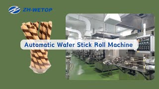 02 Complete Wafer egg Roll Machine Production Workshop Wealth