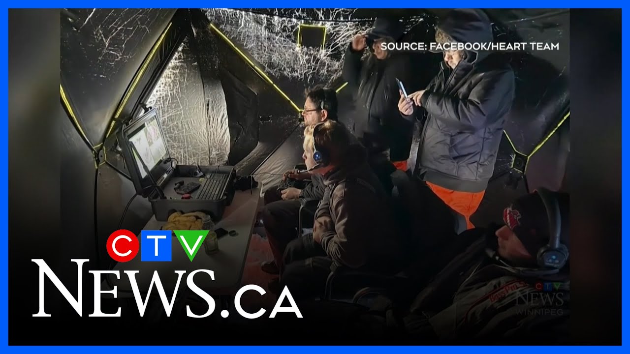 Search continues for missing woman who fell through ice - YouTube